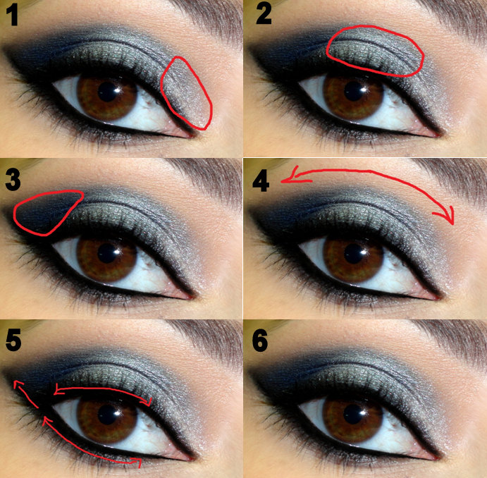 What is the proper way to apply silver eyeshadow?